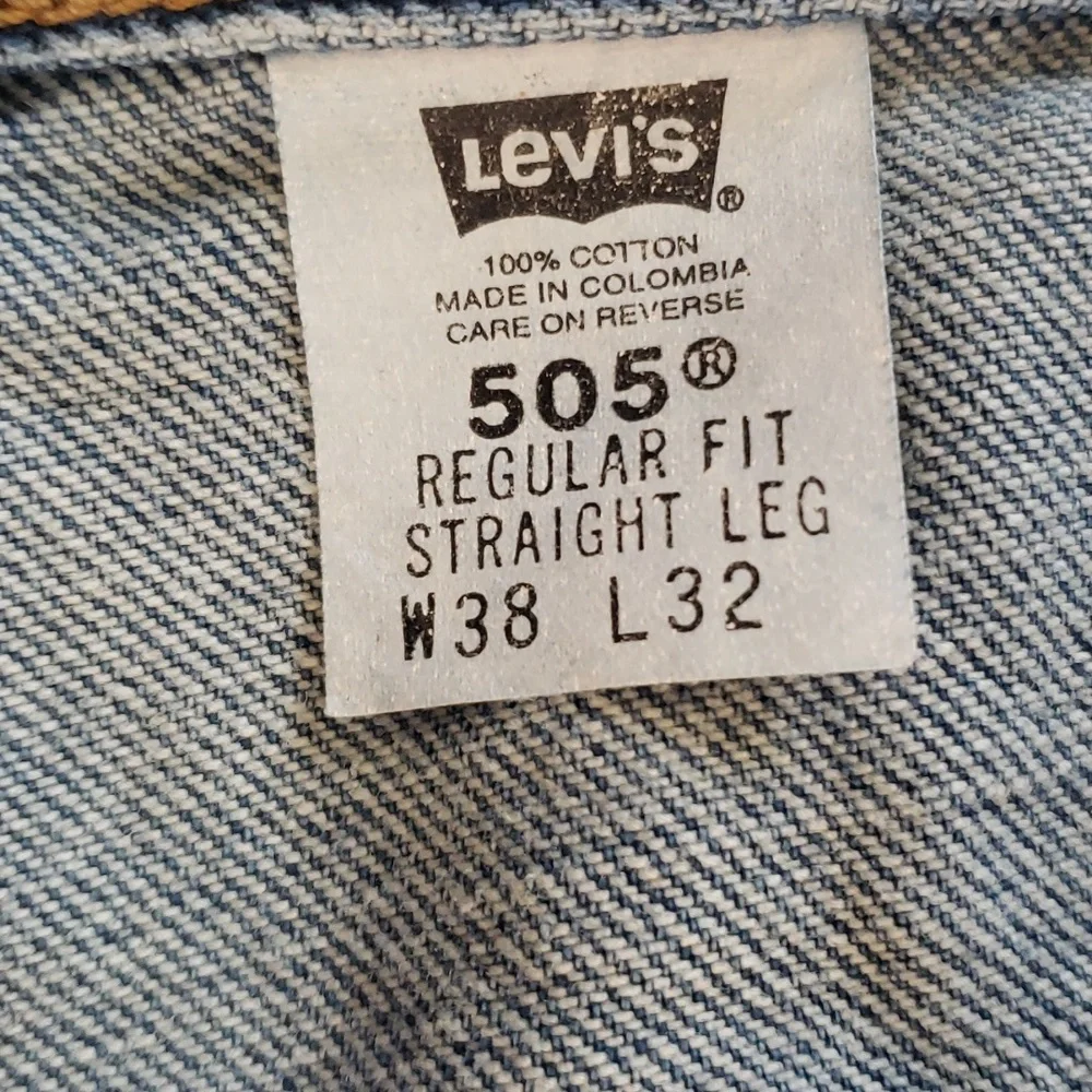 Levi's Red Tab 505 Men's Jeans, regular fit, straight leg, 38 waist, 32 inseam